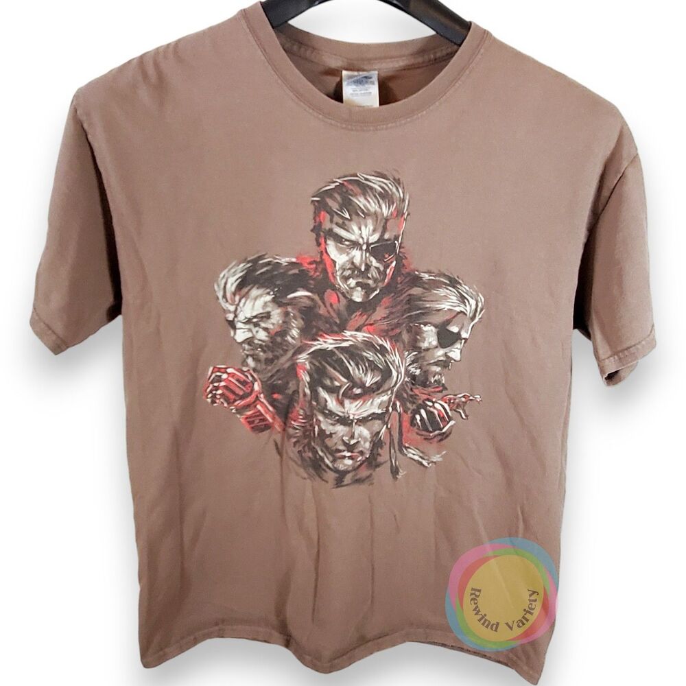 Y2K Metal Gear Solid Solid Snake Graphic T-Shirt L